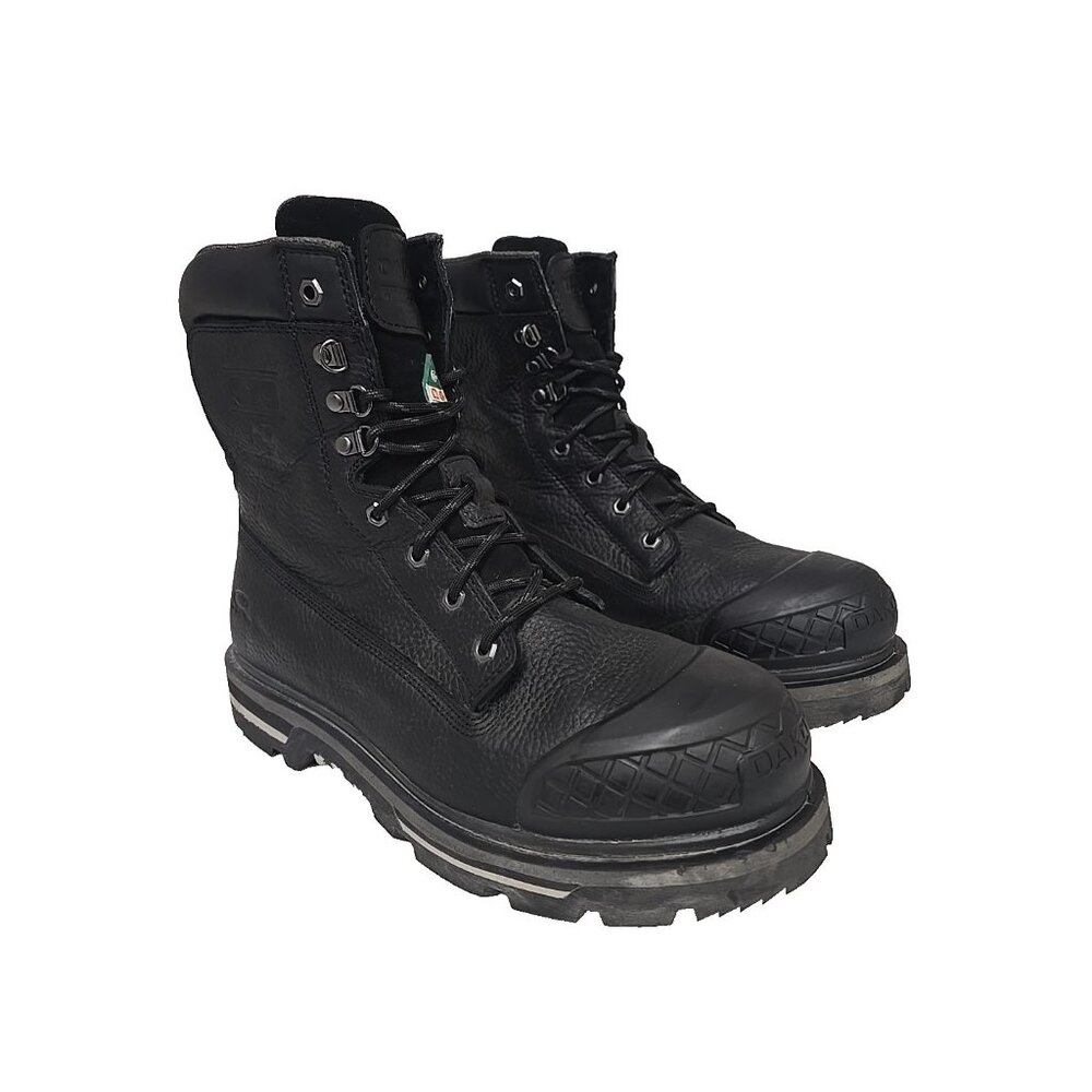 Dakota Men's 529 8" Steel Toe Steel Plate HD3 Waterproof Work Boot Black 12M